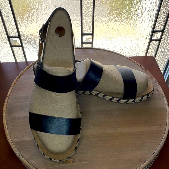 Time and Tru Espadrille Sandals | Women’s Size 9 | Black Platform Slingb… - Picture 7 of 15